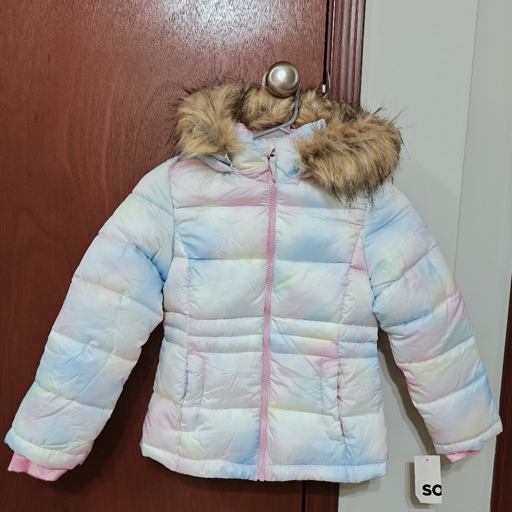 NWT So Girls Winter Jacket The Warmest Size 7-8